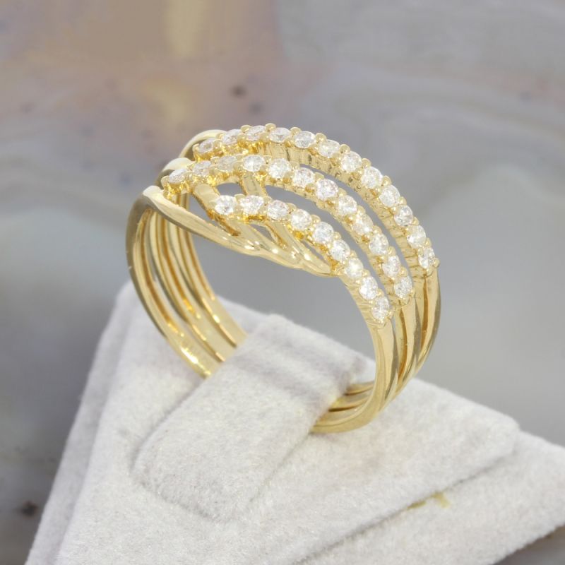 Wert 2000 € Brillant Ring (0,45 carat) in 750er 18 K Gelbgold - 87836