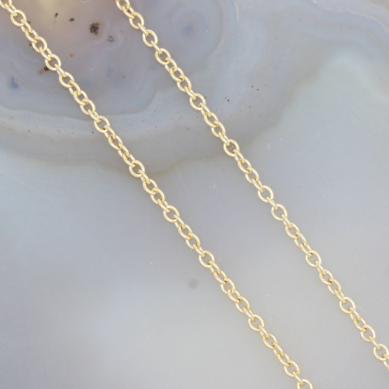 Wert 1490 € Brillant Perlmutt Collier 585er/14 Karat Gelb Gold Länge 40,5 und 45,5 cm – 87877