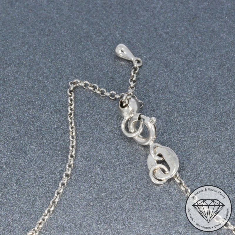 Wert 3650 € Brillant Rubin Collier in 750er 18 K Weißgold - 87917