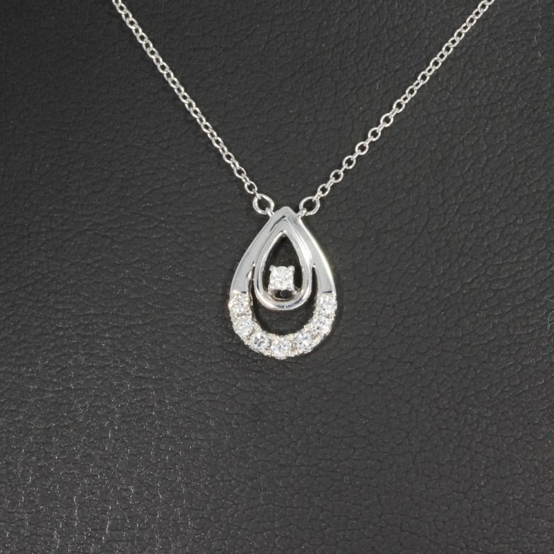 Wert 750 € Brillant Collier (0,08 carat) in 750er 18 K Weißgold - 87918