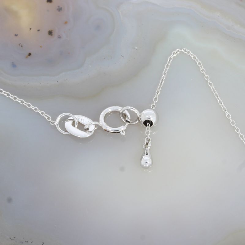 Wert 750 € Brillant Collier (0,08 carat) in 750er 18 K Weißgold - 87918