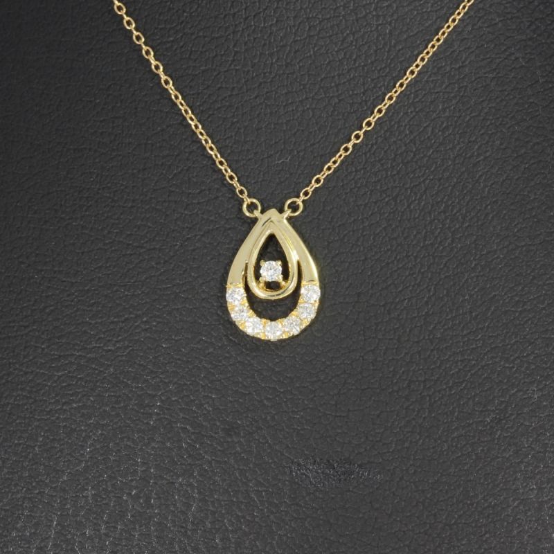 Wert 750 € Brillant Collier (0,08 carat) in 750er 18 K Gelbgold - 87919