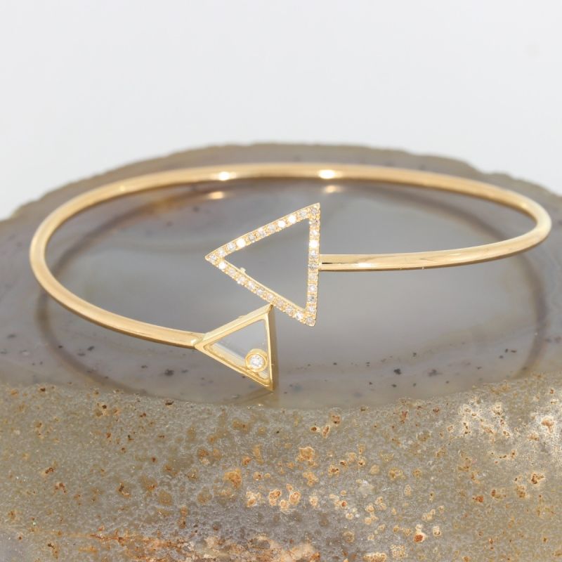 Wert 2590 € Brillant Diamant Armreif in 750er 18 K Gelbgold - 87921