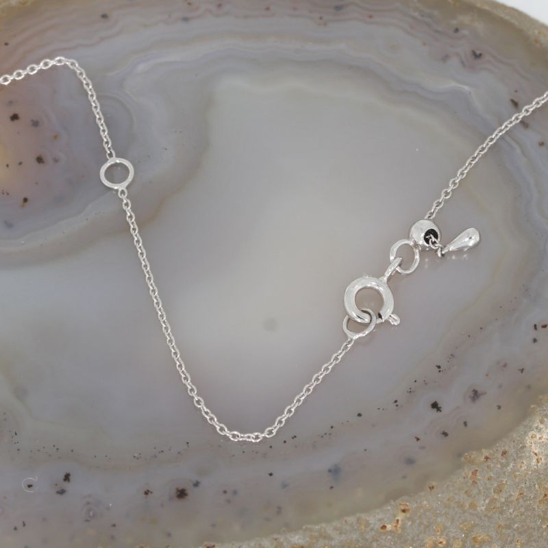 Sale! Wert 950 € Brillant Collier (0,10 carat) in 750er 18 K Weißgold - H351