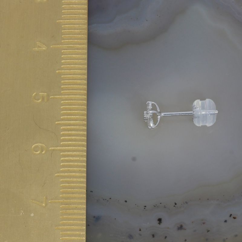 Wert 650 € Brillant Ohrstecker (0,30 carat) in 750er 18 K Weißgold - H1318