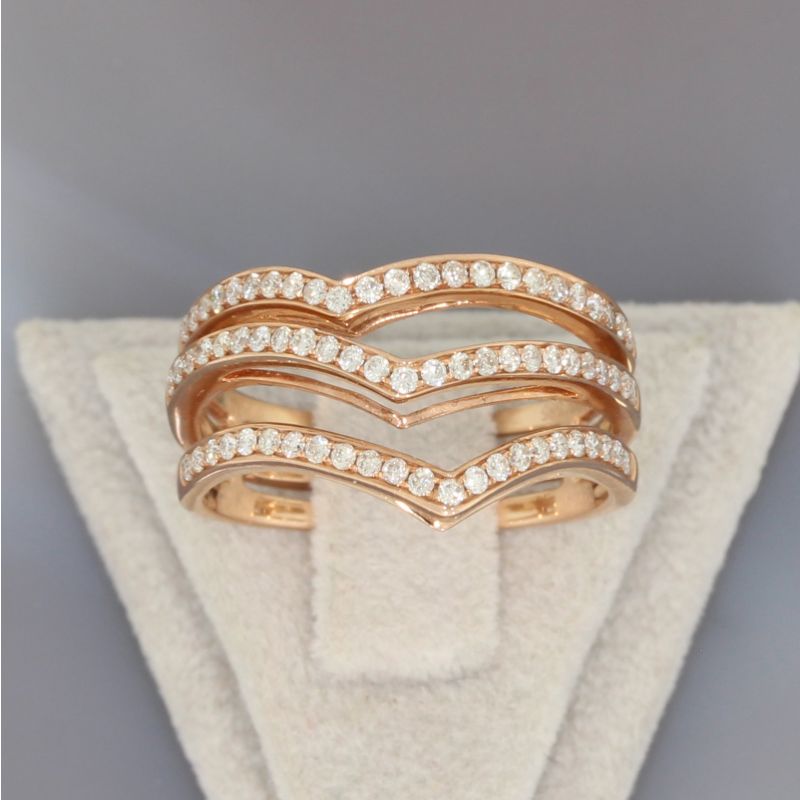 Wert 2250 € Brillant Ring (0,50 carat) in 585er 14 K Rosegold - 88004