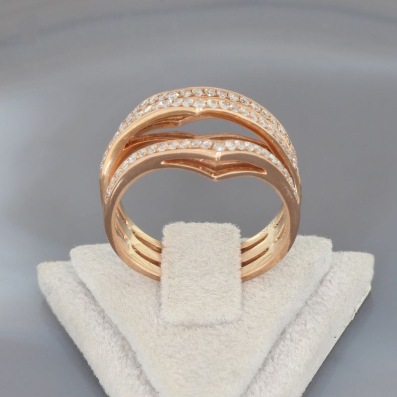 Wert 2250 € Brillant Ring (0,50 carat) in 585er 14 K Rosegold - 88004