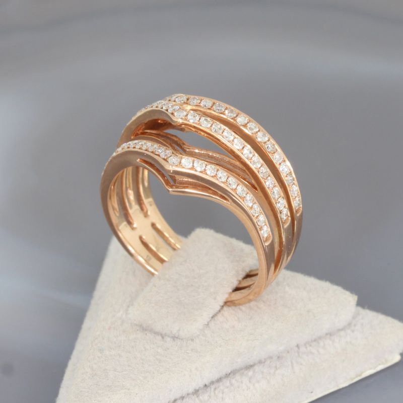 Wert 2250 € Brillant Ring (0,50 carat) in 585er 14 K Rosegold - 88004
