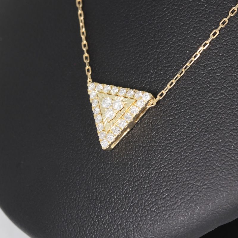 Sale! Wert 2490 € Brillant Anhänger & Kette (0,28 carat) in 750er 18 K Gelbgold - H1510