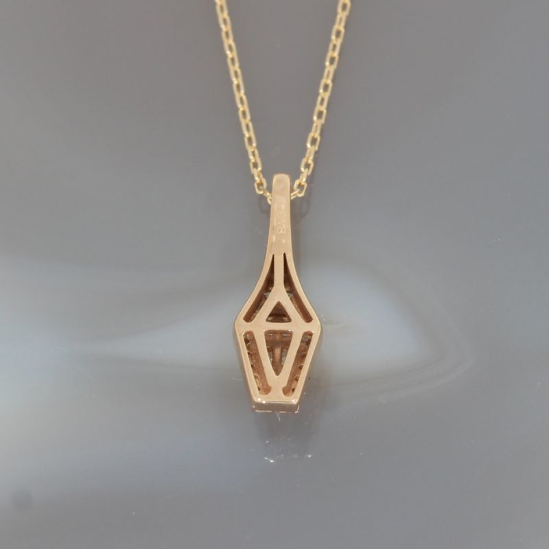 Sale! Wert 2650 € Brillant Diamant Anhänger & Kette in 750er 18 K Roségold - H1554