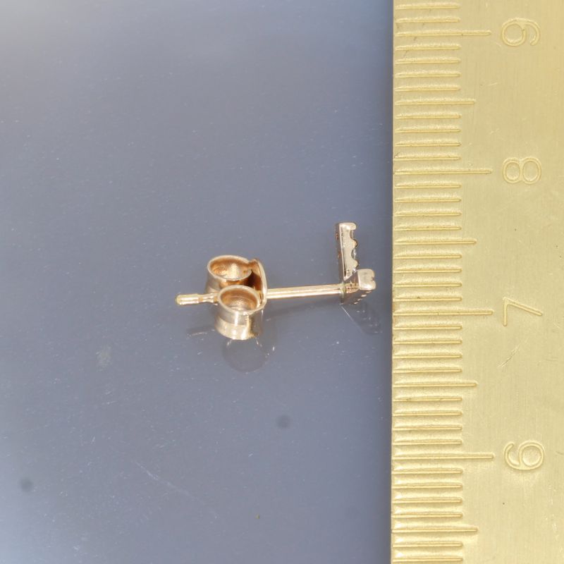 Wert 1050 € Brillant Ohrstecker (0,10 carat) in 750er 18 K Roségold - H1560