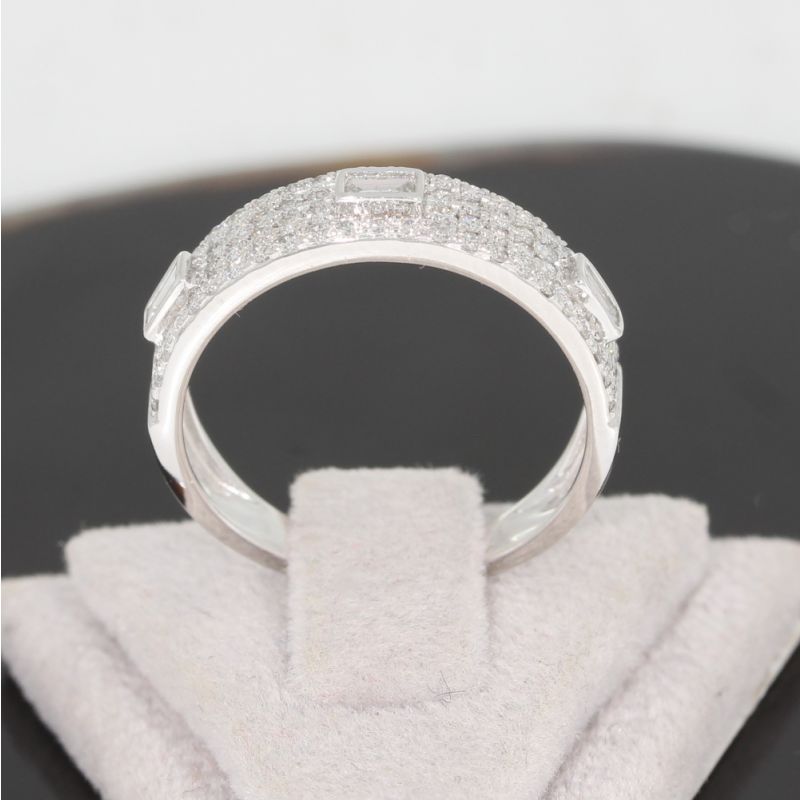 Wert 3180 € Brillant Diamant Ring in 750er 18 K Weißgold - H1538