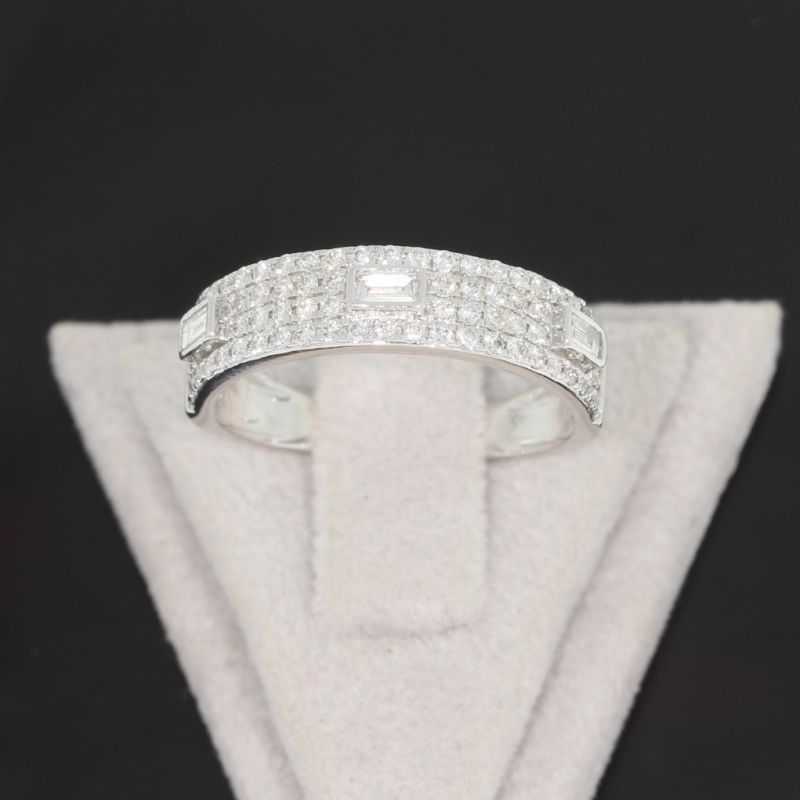 Wert 3180 € Brillant Diamant Ring in 750er 18 K Weißgold - H1538