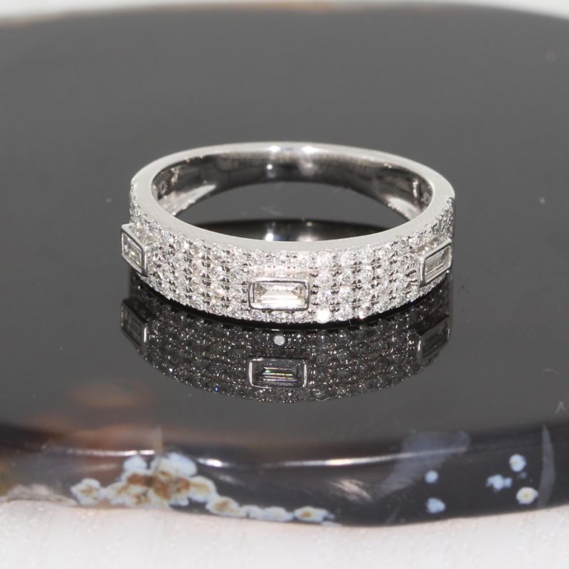 Wert 3180 € Brillant Diamant Ring in 750er 18 K Weißgold - H1538