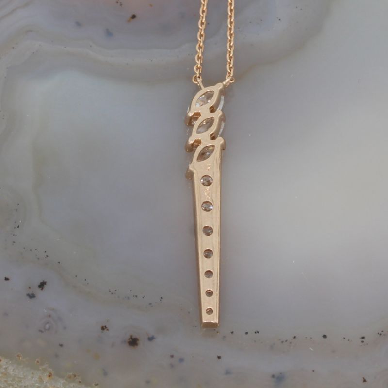 Wert 3790 € Brillant Diamant Collier in 750er 18 K Roségold - H349