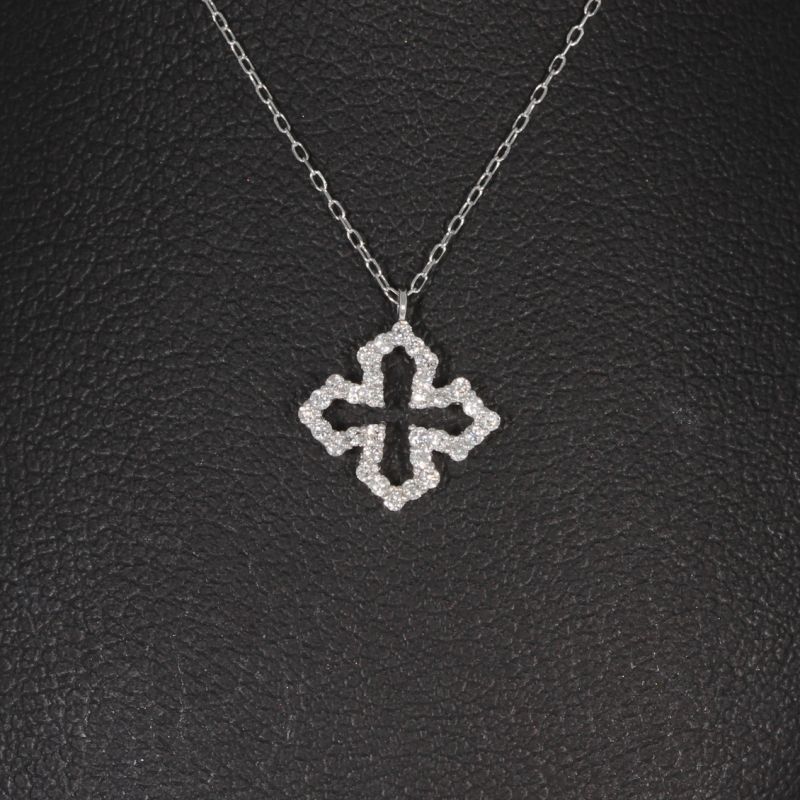 Wert 1060 € Brillant Collier (0,13 carat) in 750er 18 K Weißgold - H163