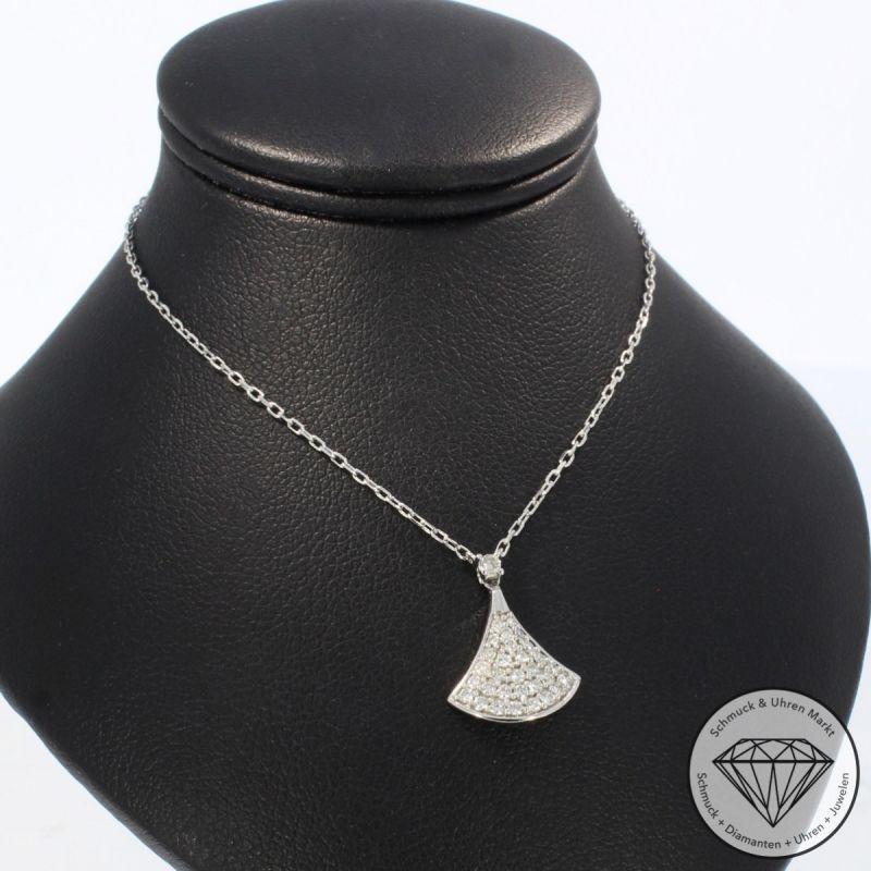 Wert 1990 € Brillant Collier (0,26 carat) in 750er 18 K Weißgold - 88150