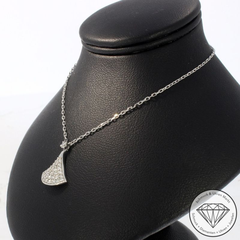 Wert 1990 € Brillant Collier (0,26 carat) in 750er 18 K Weißgold - 88150
