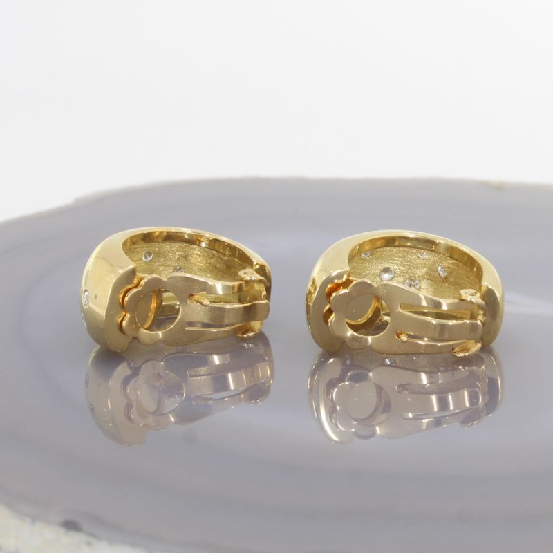 Wert 11.990 € Brillant Ohrringe Creolen (ca. 1,00 carat) in 750er 18 K Gelbgold - 88169