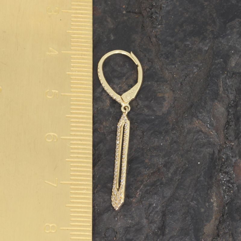 Wert 3490 € Diamant Ohrringe (0,28 carat) in 585er 14 K Gelbgold - 88546