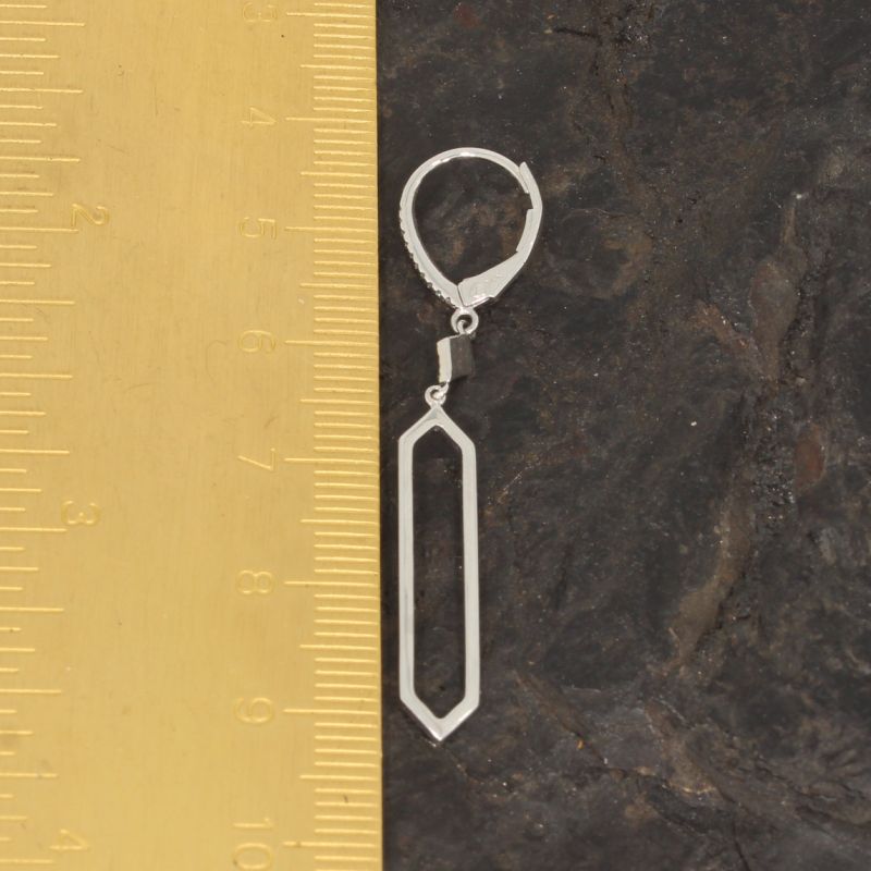 Wert 4100 € Diamant Ohrringe (0,37 carat) in 585er 14 K Weißgold - 88551
