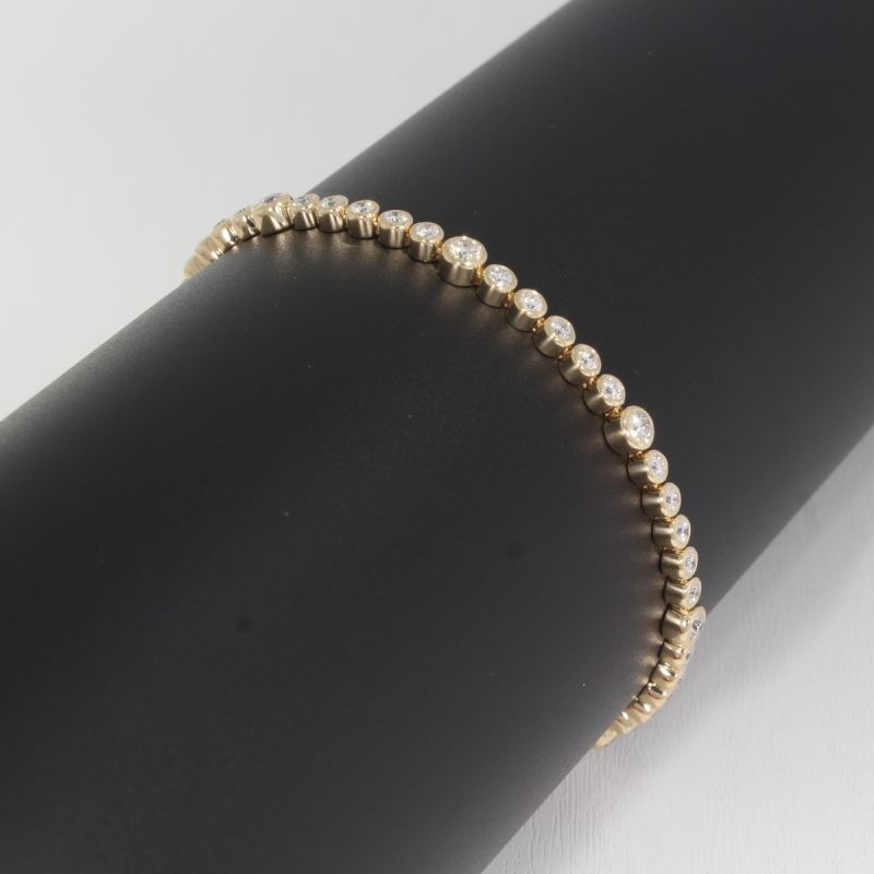 Wert 12850 € Brillant Armband (3,00 carat) in 585er 14 K Gelbgold - H1501