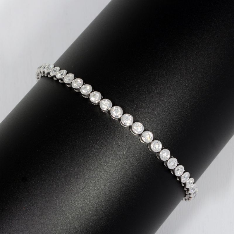 Wert 12850 € Brillant Armband (3,00 carat) in 585er 14 K Weißgold - H420