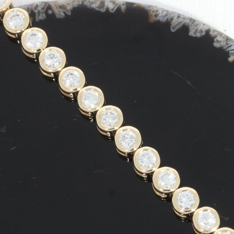 Wert 12850 € Brillant Armband (3,00 carat) in 585er 14 K Gelbgold - H1542