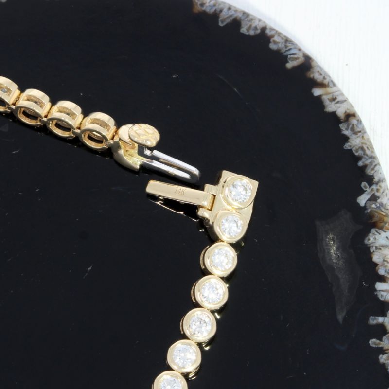 Wert 12850 € Brillant Armband (3,00 carat) in 585er 14 K Gelbgold - H1542