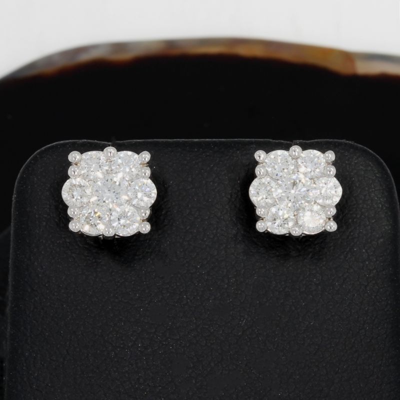 Wert 4400 € Brillant Ohrringe (ca. 1,00 carat) in 585er 14 K Weißgold - 88770