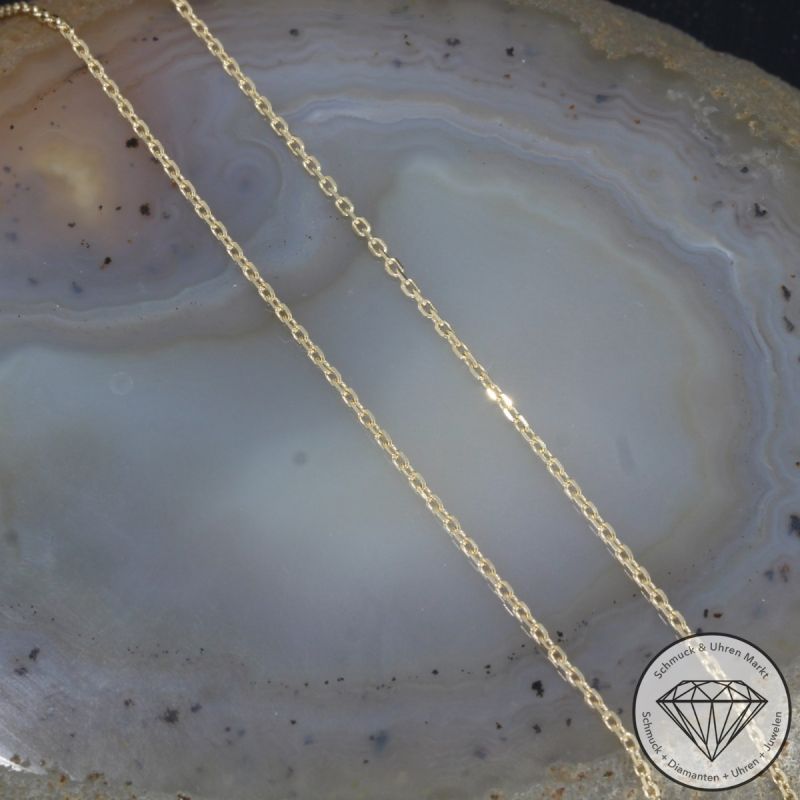 Wert 1390 € Farbedelstein Collier in 585er 14 K Gelbgold - 88781