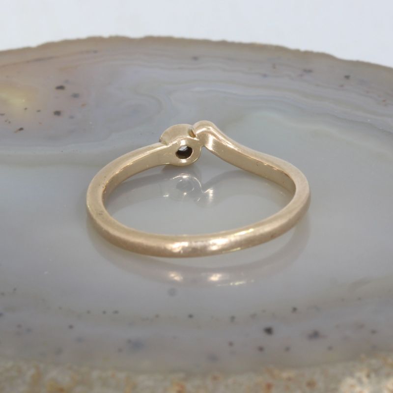 Wert 590 € Solitär Brillant Ring 333er/8 Karat Gelb Gold Größe 55 – 88866