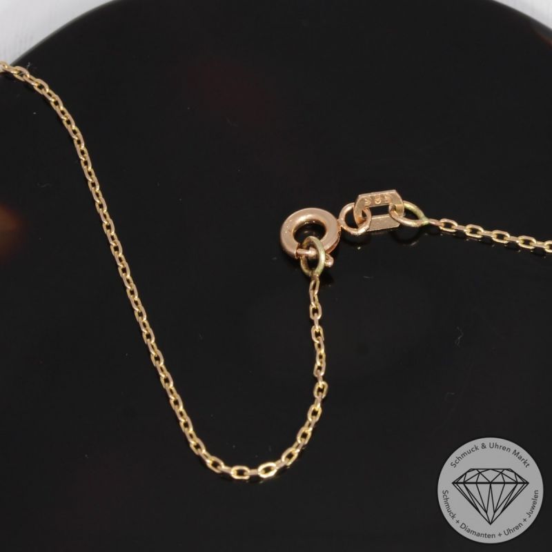 Wert 4450 € Brillant Emaille Collier in 585er 14 K Rosegold - 89278