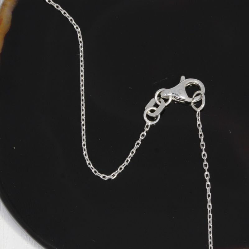 Wert 2590 € Brillant Morganit Anhänger & Kette in 585er 14 K Weißgold - 89280