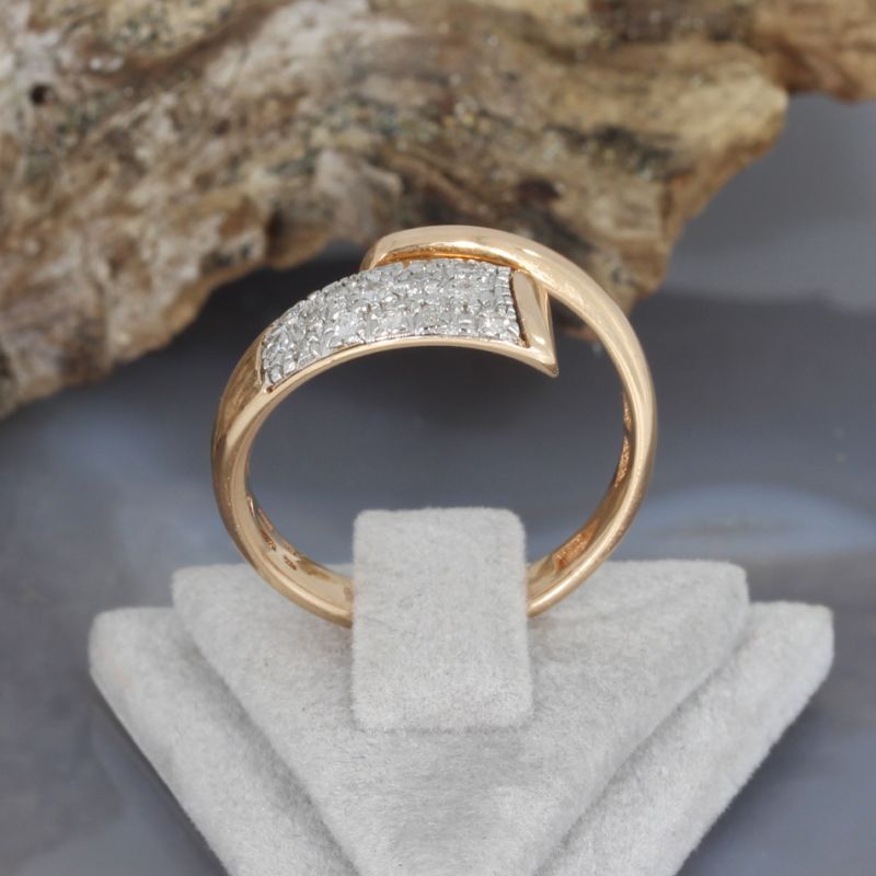 Wert 1650 € Brillant Ring (0,17 carat) in 585er 14 K Roségold - 89291