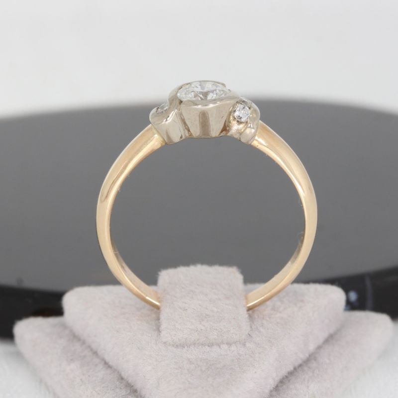 Sale! Wert 1800 € Brillant Ring Bicolor 585er 14 K - 89537