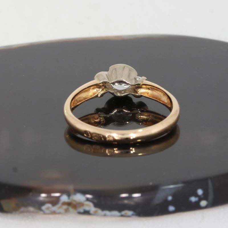 Sale! Wert 1800 € Brillant Ring Bicolor 585er 14 K - 89537