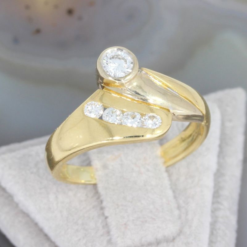 Sale! Wert 1950 € Brillant Ring (ca. 0,34 carat) in 750er 18 K Gelbgold - 89550
