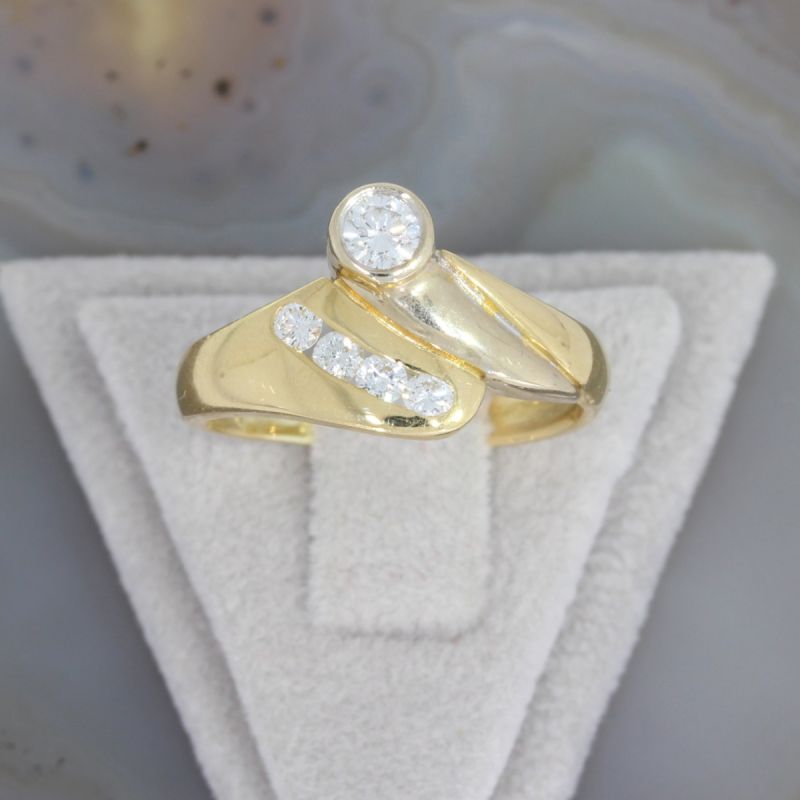 Sale! Wert 1950 € Brillant Ring (ca. 0,34 carat) in 750er 18 K Gelbgold - 89550