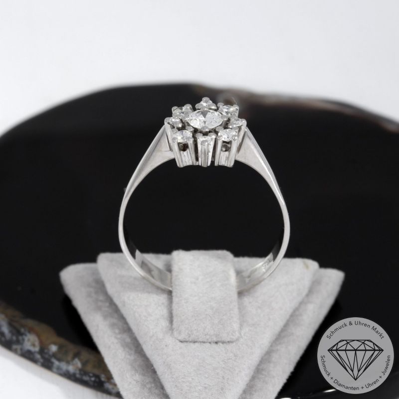 Wert 2300 € Brillant Ring (ca. 0,50 carat) in 585er 14 K Weißgold - 89644