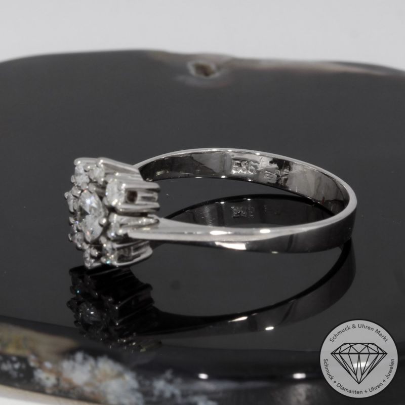 Wert 2300 € Brillant Ring (ca. 0,50 carat) in 585er 14 K Weißgold - 89644
