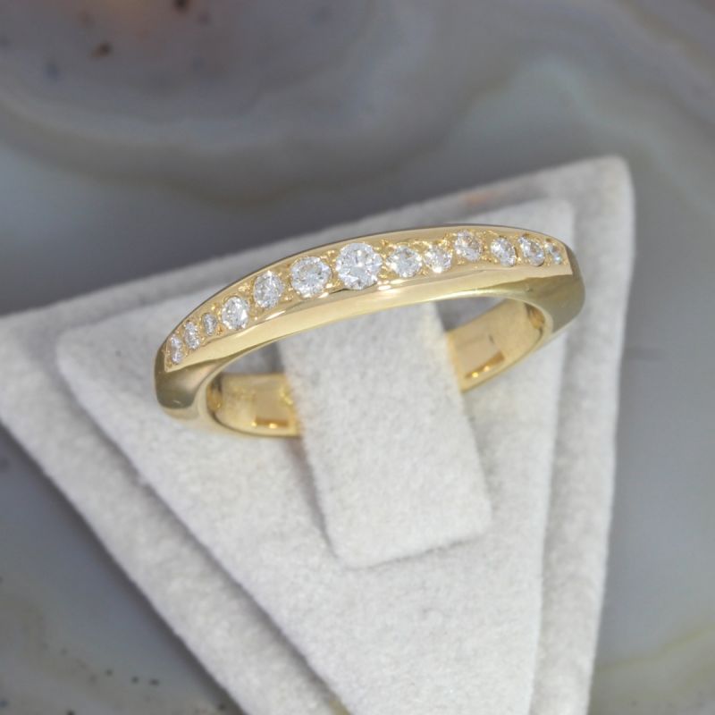 Sale! Wert 1990 € Brillant Ring (ca. 0,26 carat) in 750er 18 K Gelbgold - 89945