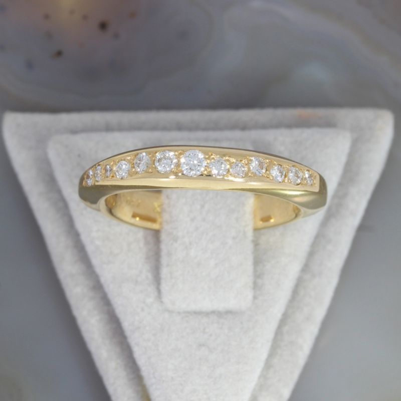 Sale! Wert 1990 € Brillant Ring (ca. 0,26 carat) in 750er 18 K Gelbgold - 89945