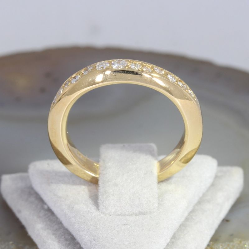 Sale! Wert 1990 € Brillant Ring (ca. 0,26 carat) in 750er 18 K Gelbgold - 89945
