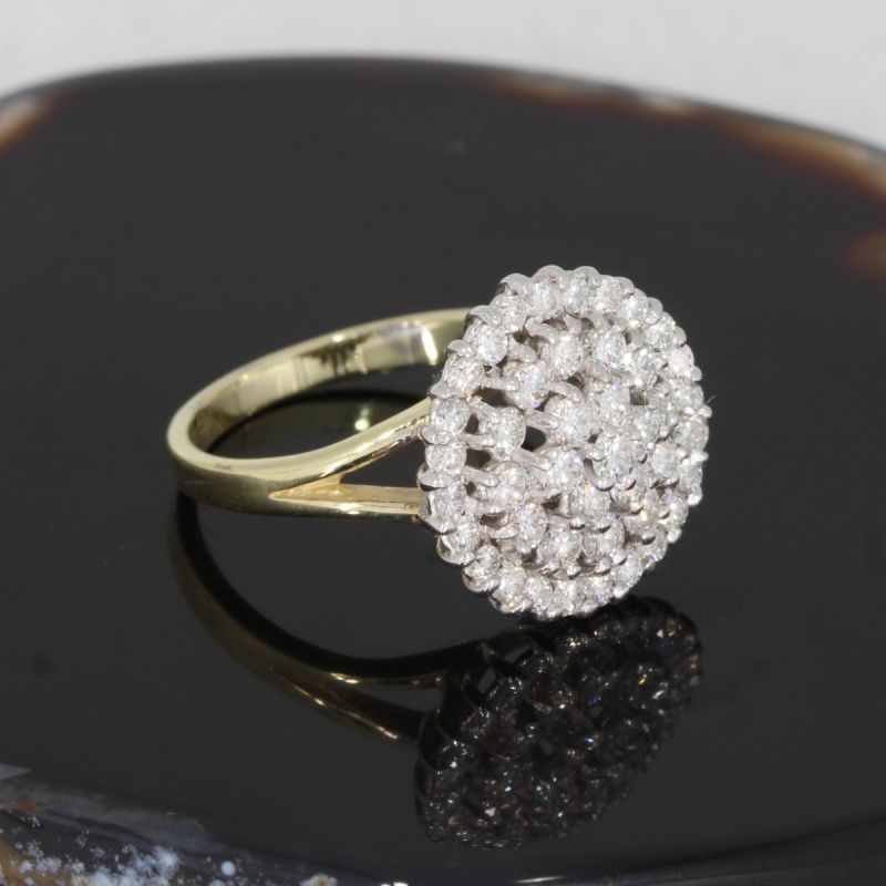 Wert 5790 € Bicolor Brillant Ring (ca. 1,25 carat) in 585er 14 K Gold - 90009