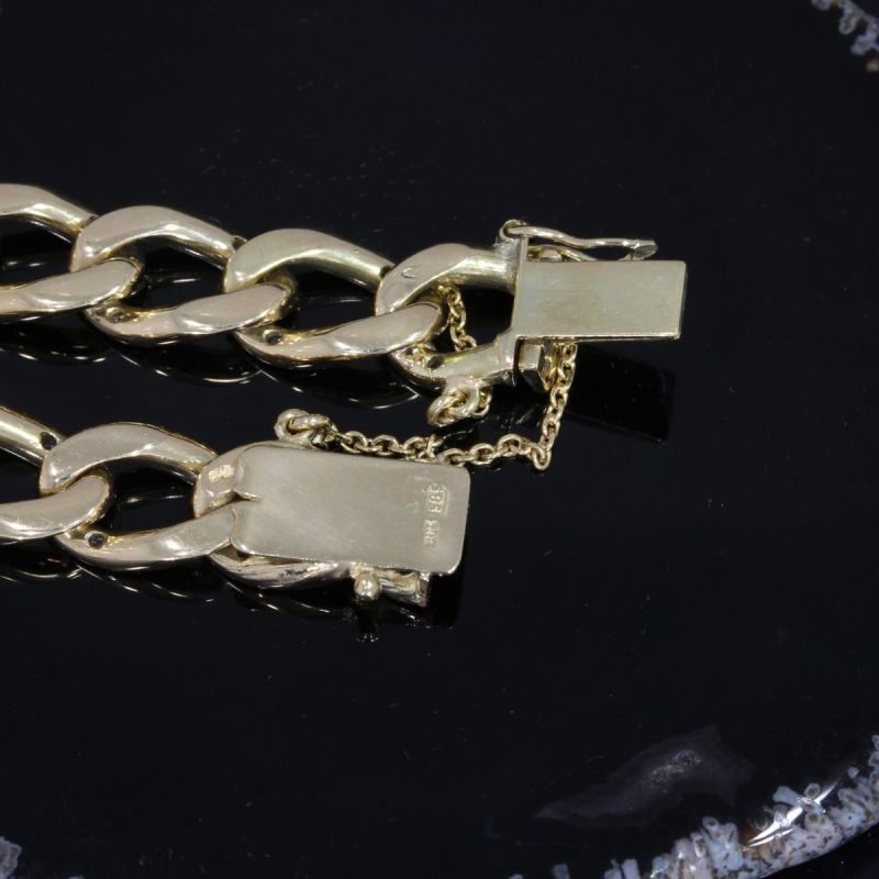Wert 11500 € Brillant Panzer Armband (ca. 2,20 carat) in 585er 14 K Gelbgold - 90019