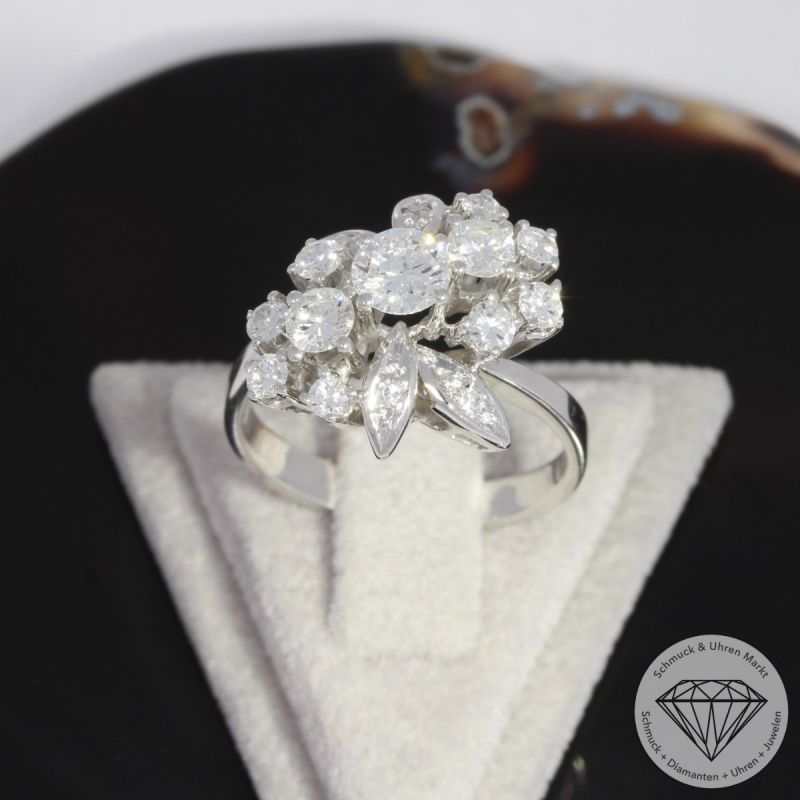Sale! Wert 5990 € Brillant Diamant Ring in 750er 18 K Weißgold - 90720