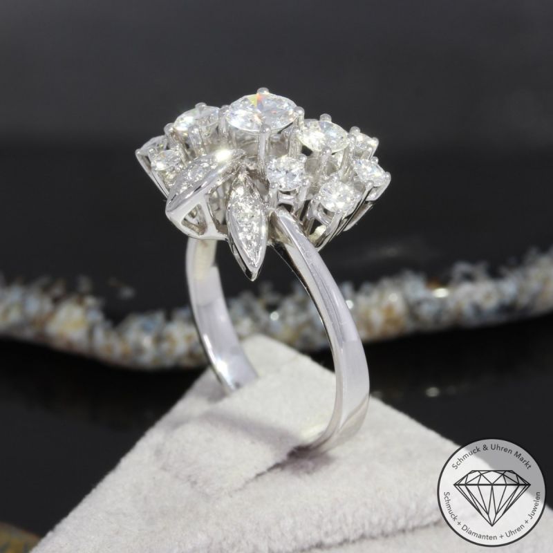 Sale! Wert 5990 € Brillant Diamant Ring in 750er 18 K Weißgold - 90720