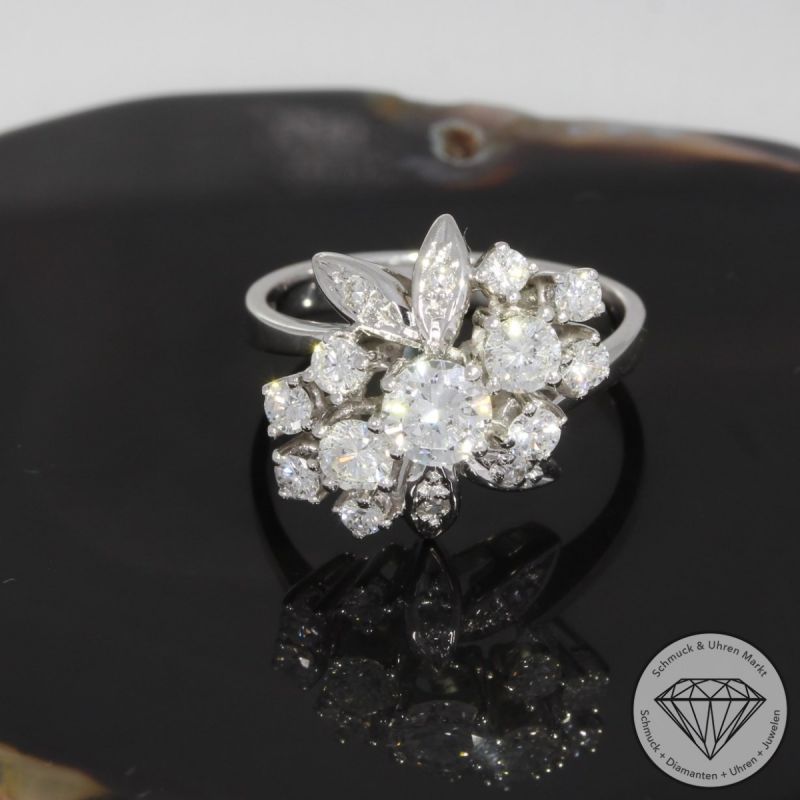 Sale! Wert 5990 € Brillant Diamant Ring in 750er 18 K Weißgold - 90720