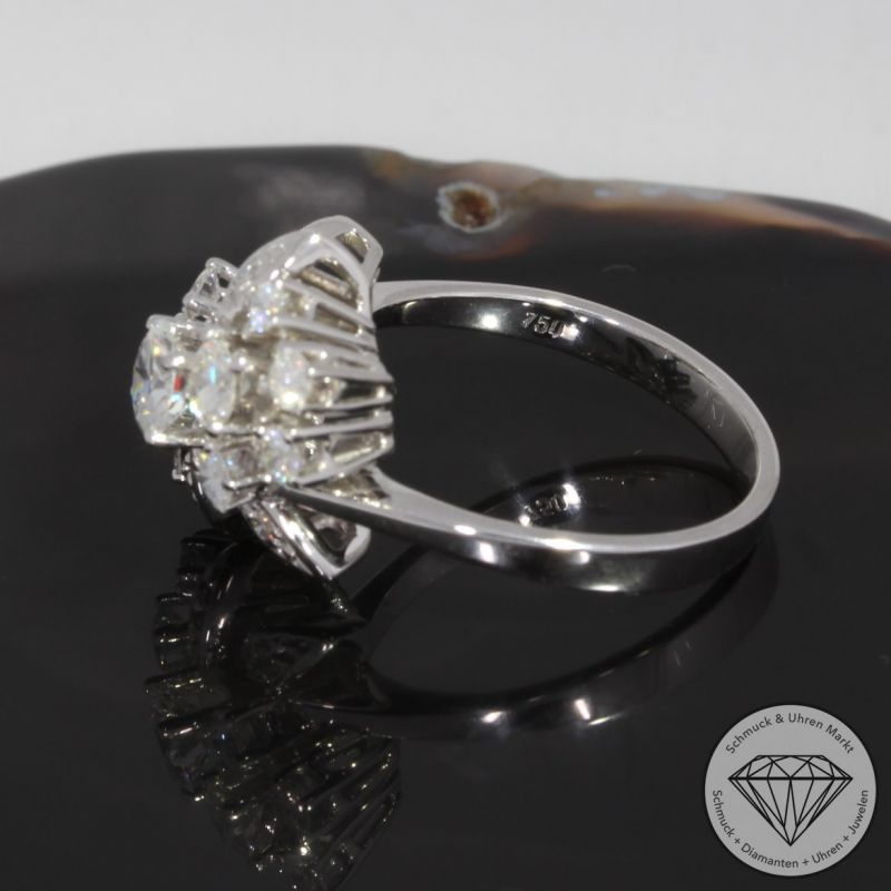 Sale! Wert 5990 € Brillant Diamant Ring in 750er 18 K Weißgold - 90720